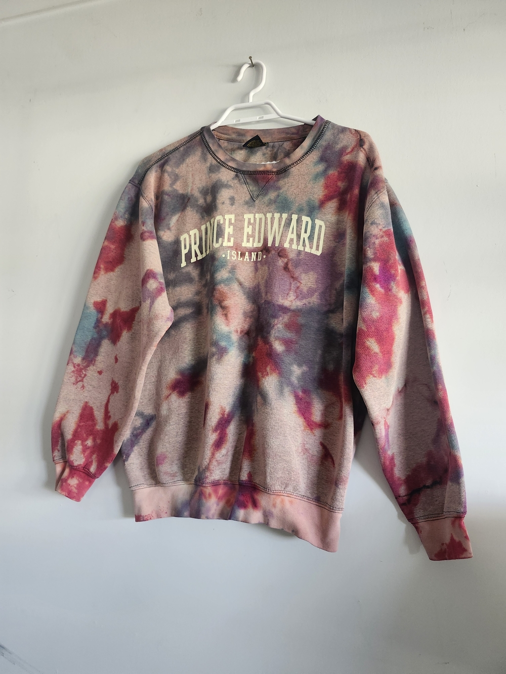 Island Tie-Dye Crewneck Sweatshirt - Multicolor, Cotton Blend, Medium